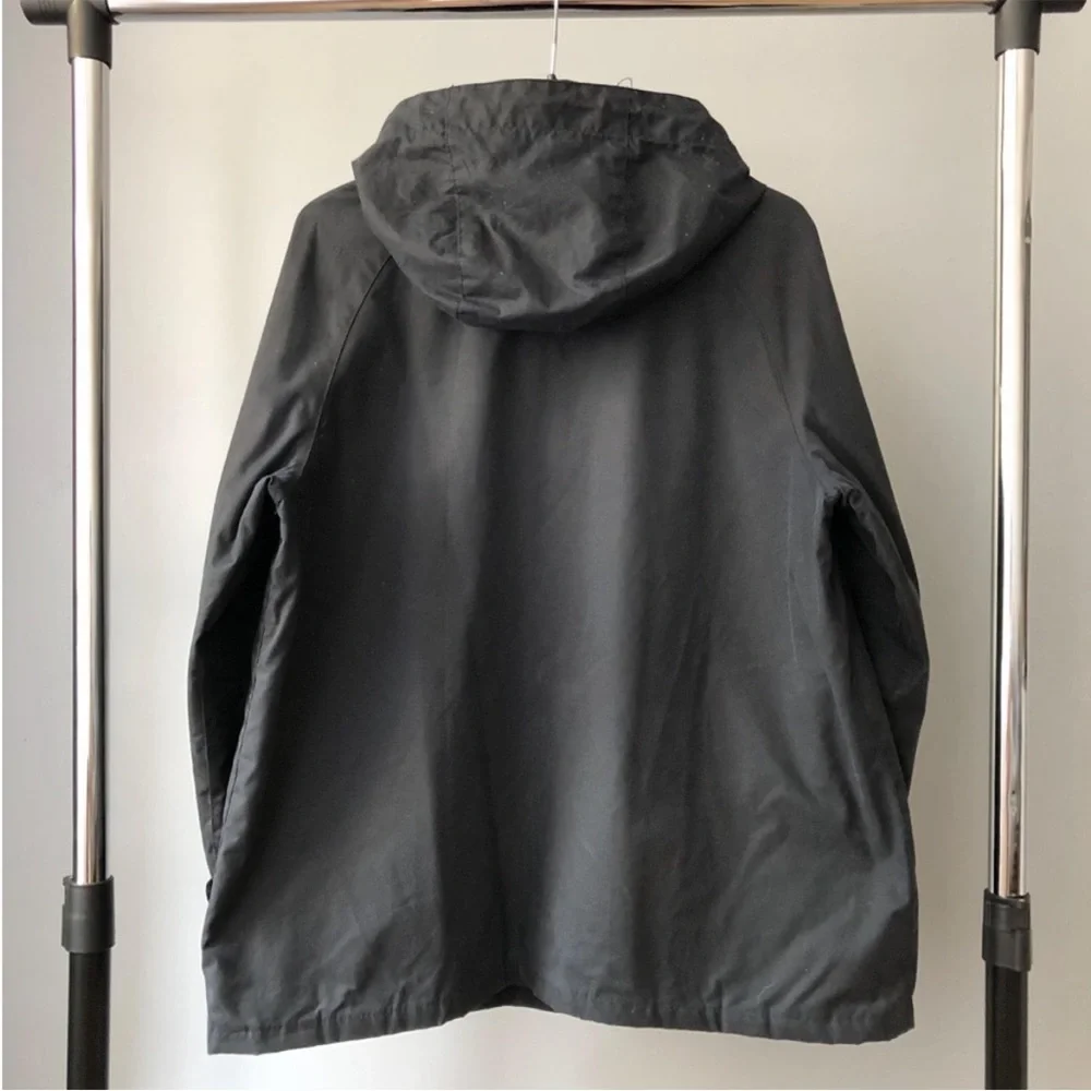 Barbour Navy Hooded Coat - Picture 2 of 13